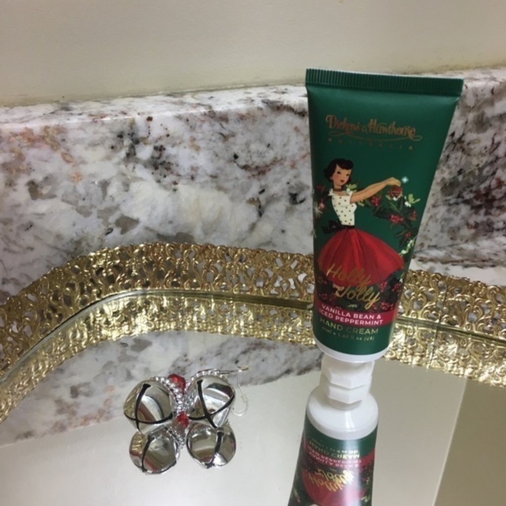 Jingle Bell Earrings and Holiday Hand Cream